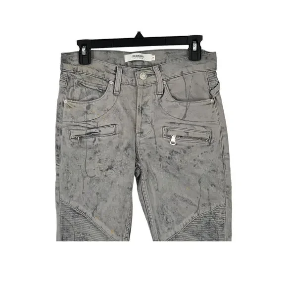 Hudson jeans Blinder V2 Biker distressed skinny gray size 29 - Picture 3 of 9